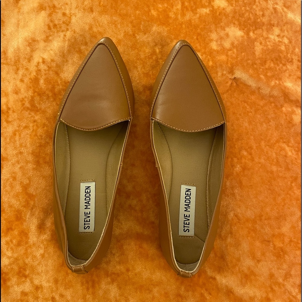 Brown Pointy Toe Steve Madden Flats